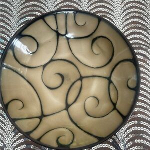 Black Scroll by Pfaltzgraff  bowl